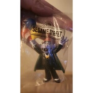 Vintage‎ The Count Birthday Balloons PVC Figure Sesame Street Applause Cape